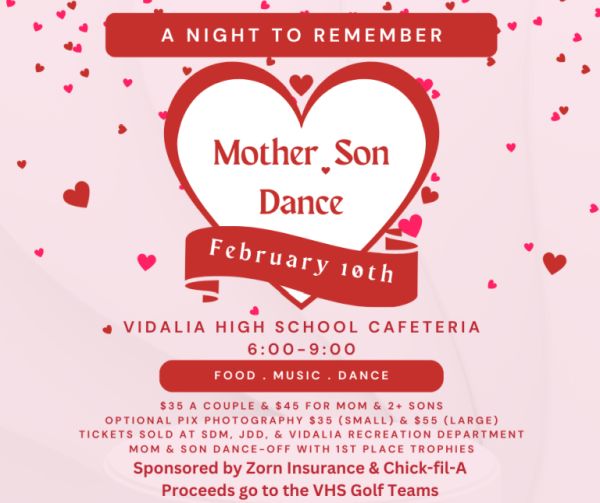 VHS Golf Team to Host Mother & Son Dance! 